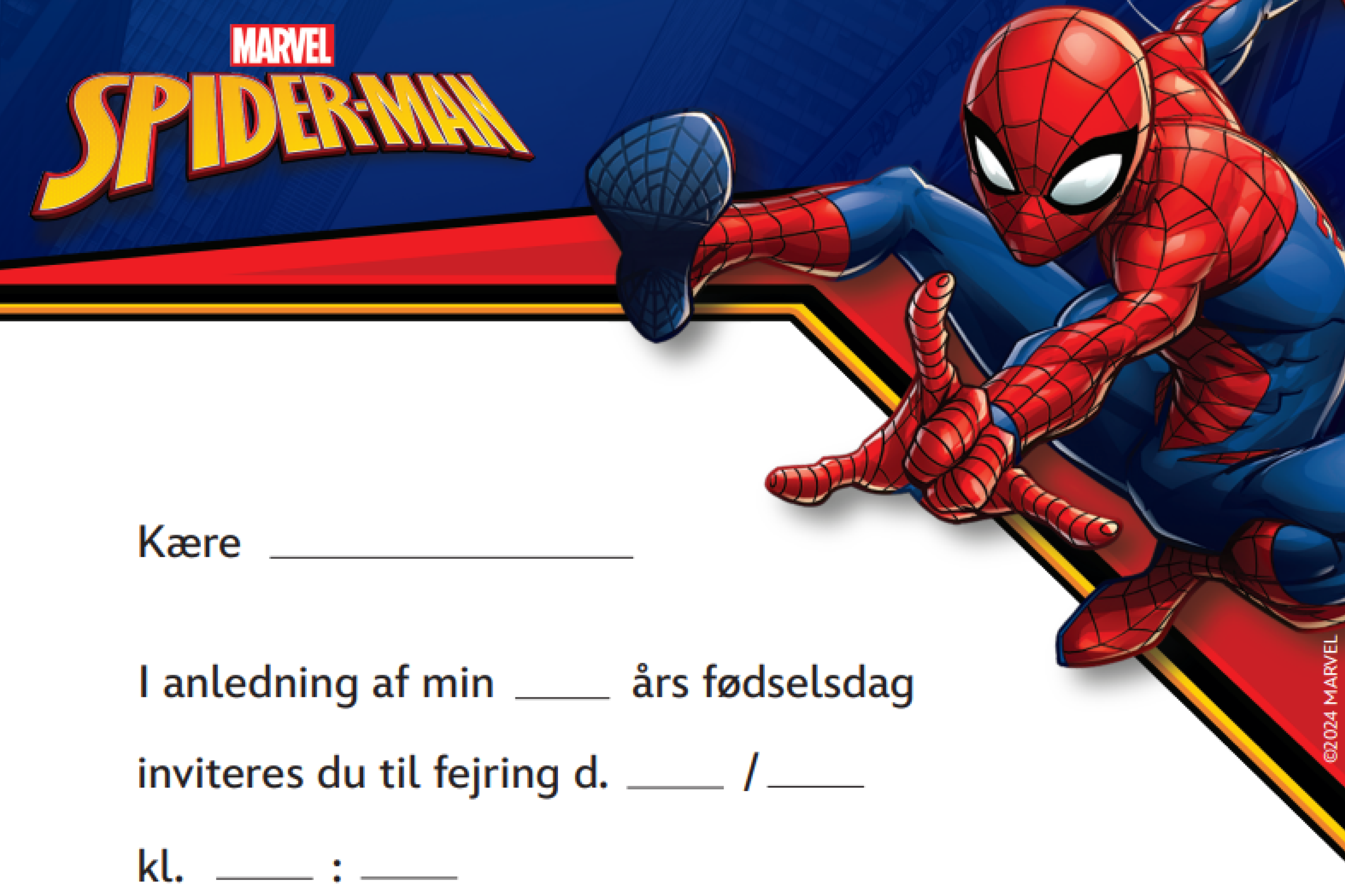 Spider-Man fødselsdag